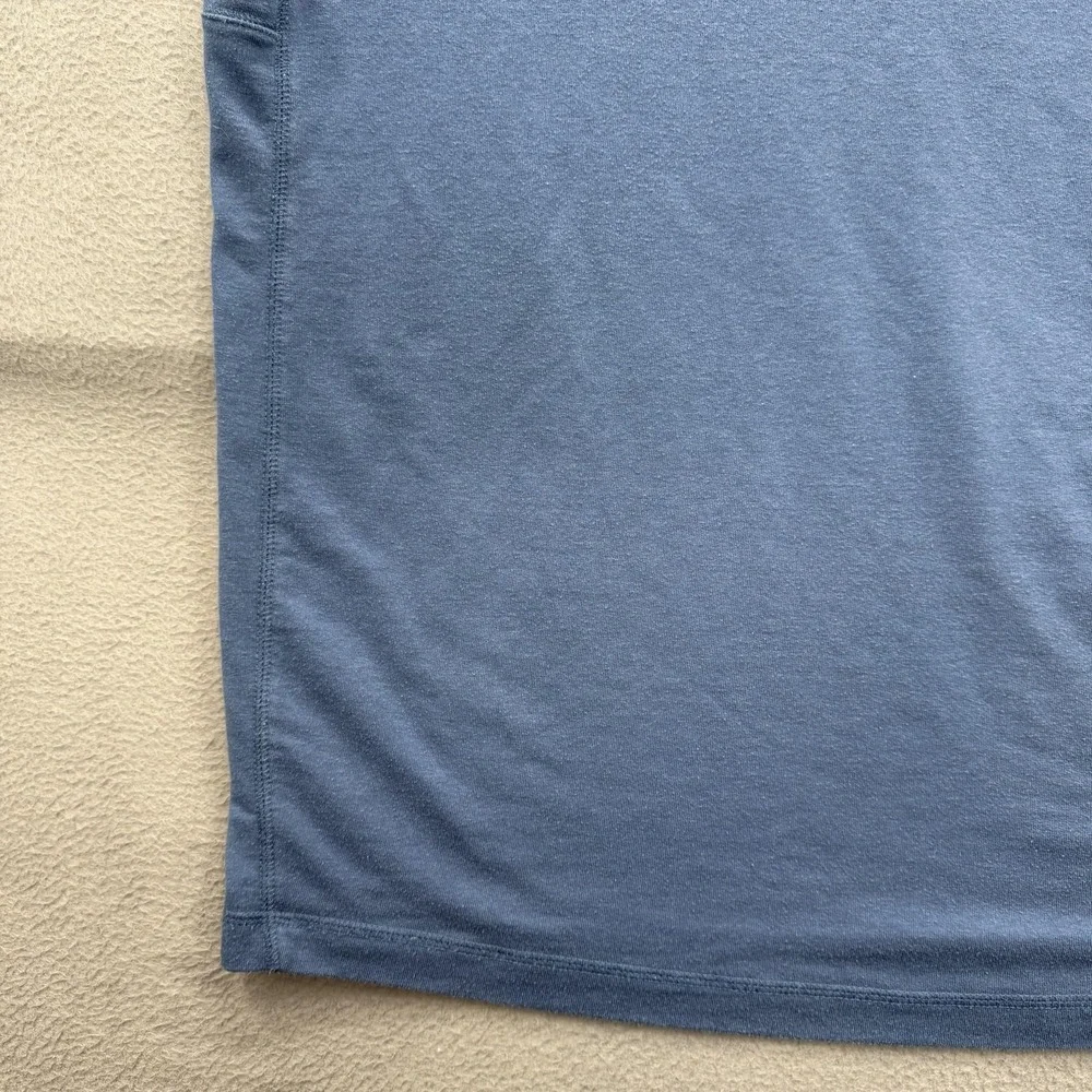 The North Face Shirt Mens Large Blue Long Sleeve Crewneck Tagless Jersey Tee